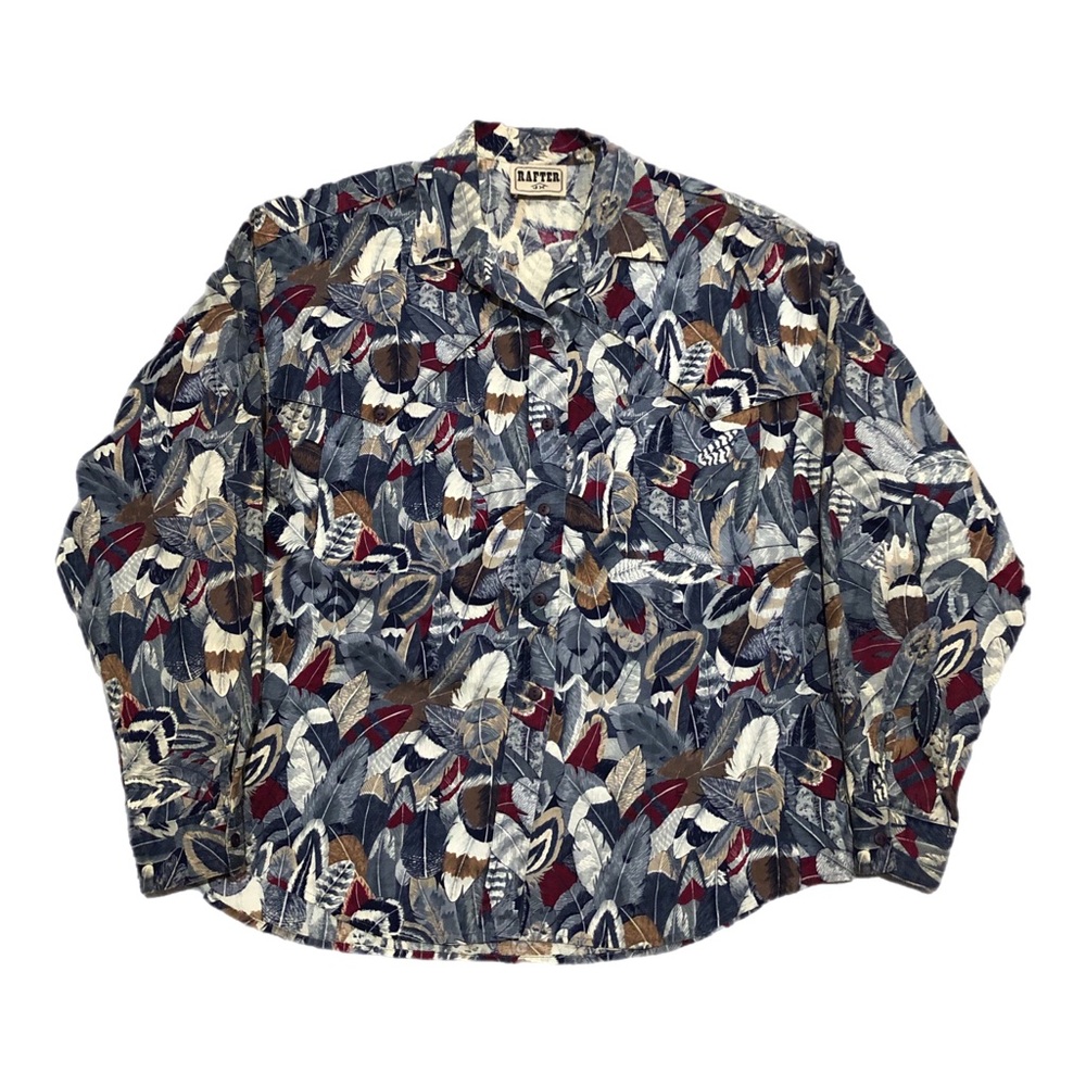 Vtg 90s Rafter JX Western Button Up